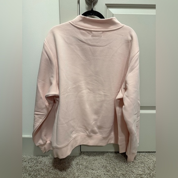 Parke Large/XL Mocha + Rose Fall Cozies Varsity Mockneck Sweatshirt. 🧸⚡️ - Picture 4 of 6